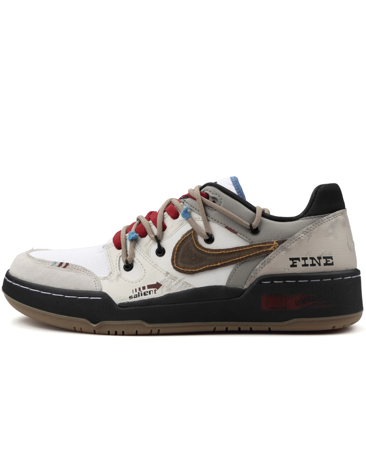 Nike Full Force мужские кроссовки черно-коричневые с антискользящей подошвой картинка