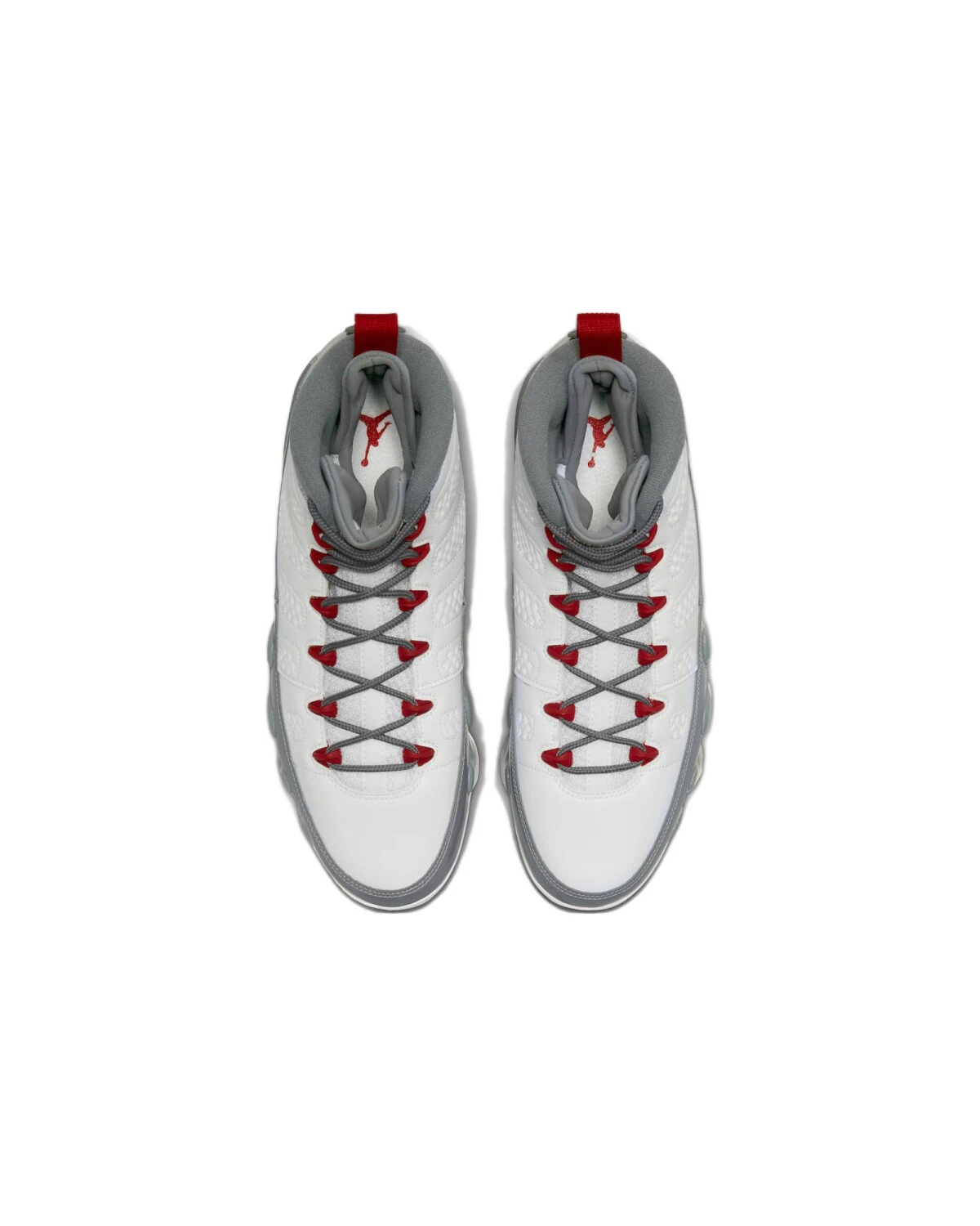 Jordan Air Jordan 9 унисекс кроссовки высокие бело-серые картинка