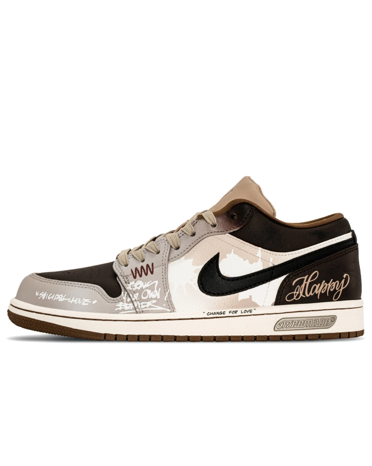 Jordan Air Jordan 1 Mocha Puppet мужские спортивные кроссовки коричнево-бежевые картинка