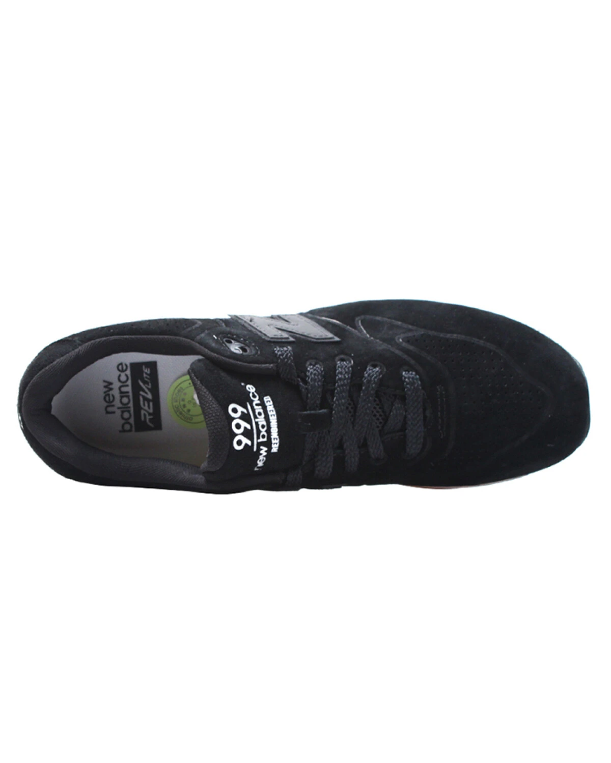 New Balance NB 999 унисекс кроссовки для бега из замши чёрно-белые картинка