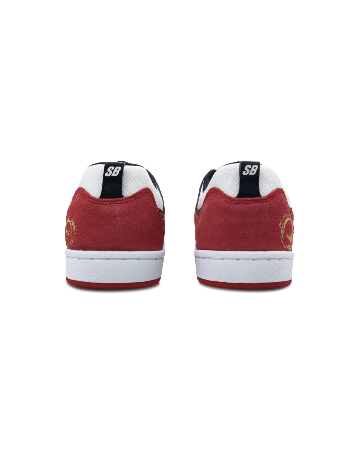 Nike SB Alleyoop мужские кеды с нескользящей подошвой золотисто-красные картинка