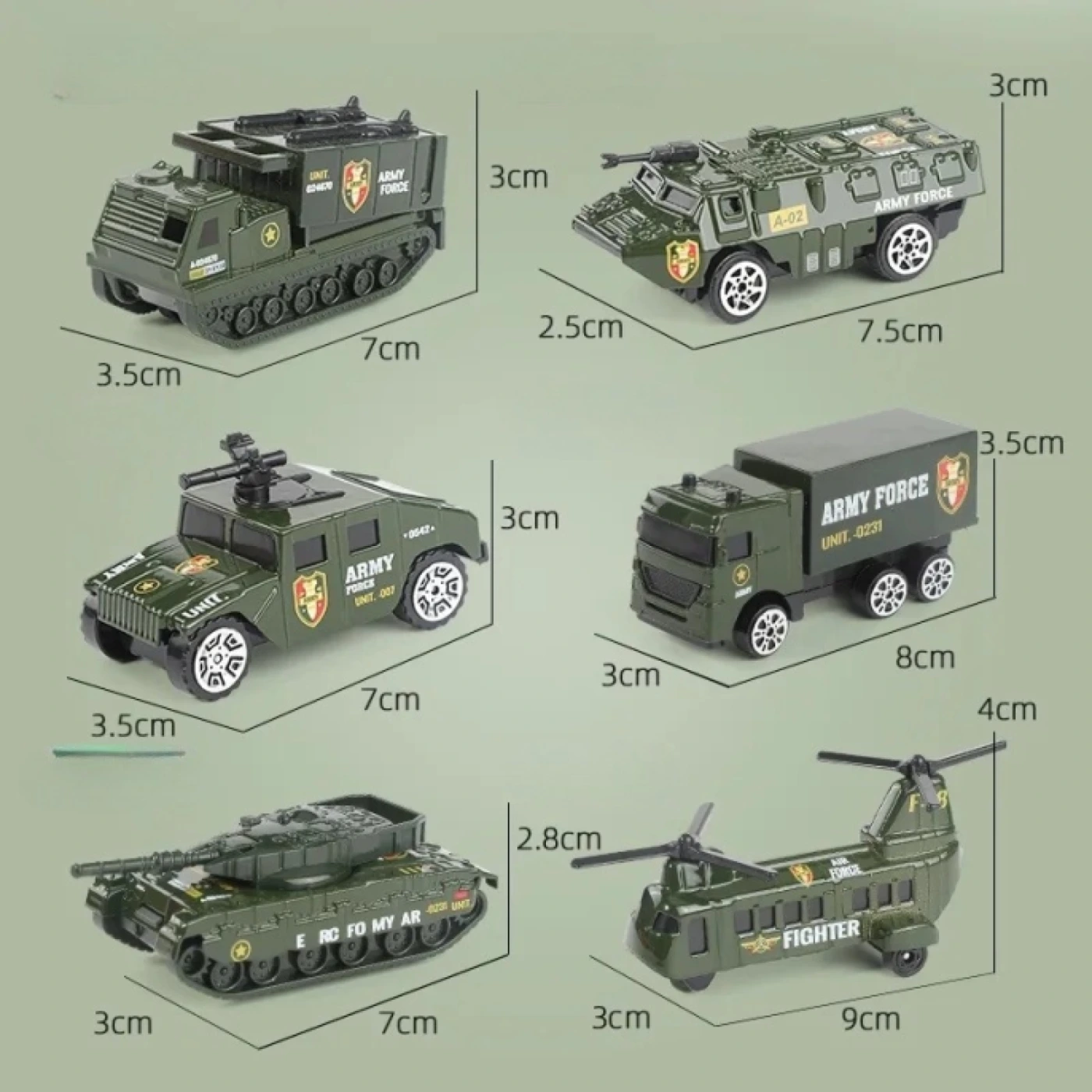 Детский набор военных автомобилей BIG TAYLOR картинка
