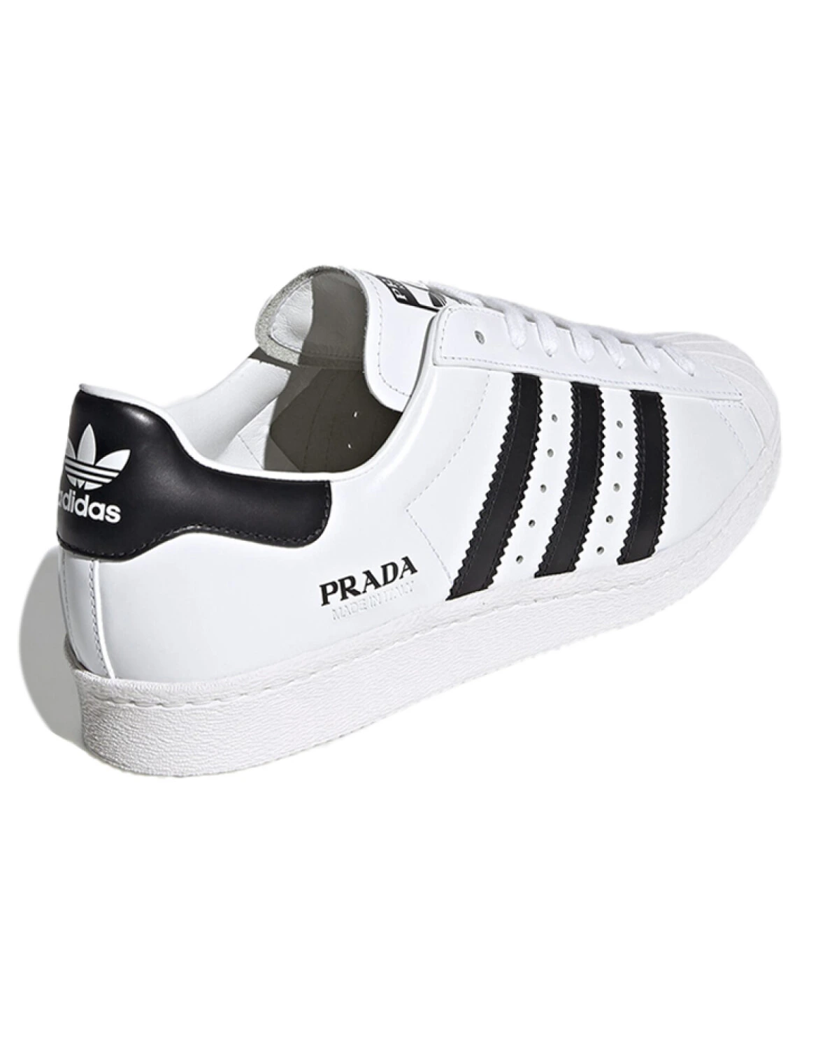 Prada x Adidas Originals Superstar Unisex кеды бело-черные картинка