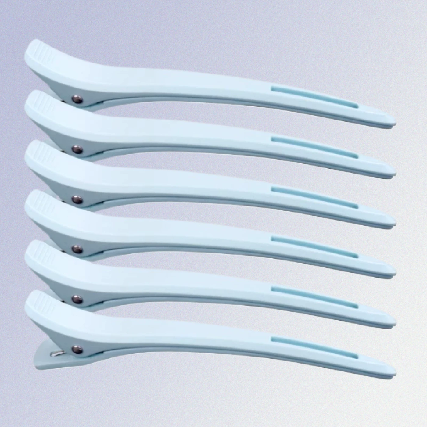 Набор заколок-зажимов для волос  (Голубой) картинка