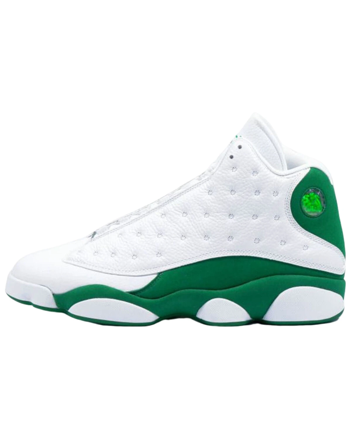 Jordan Air Jordan 13 Retro мужские кроссовки белые с зеленым картинка