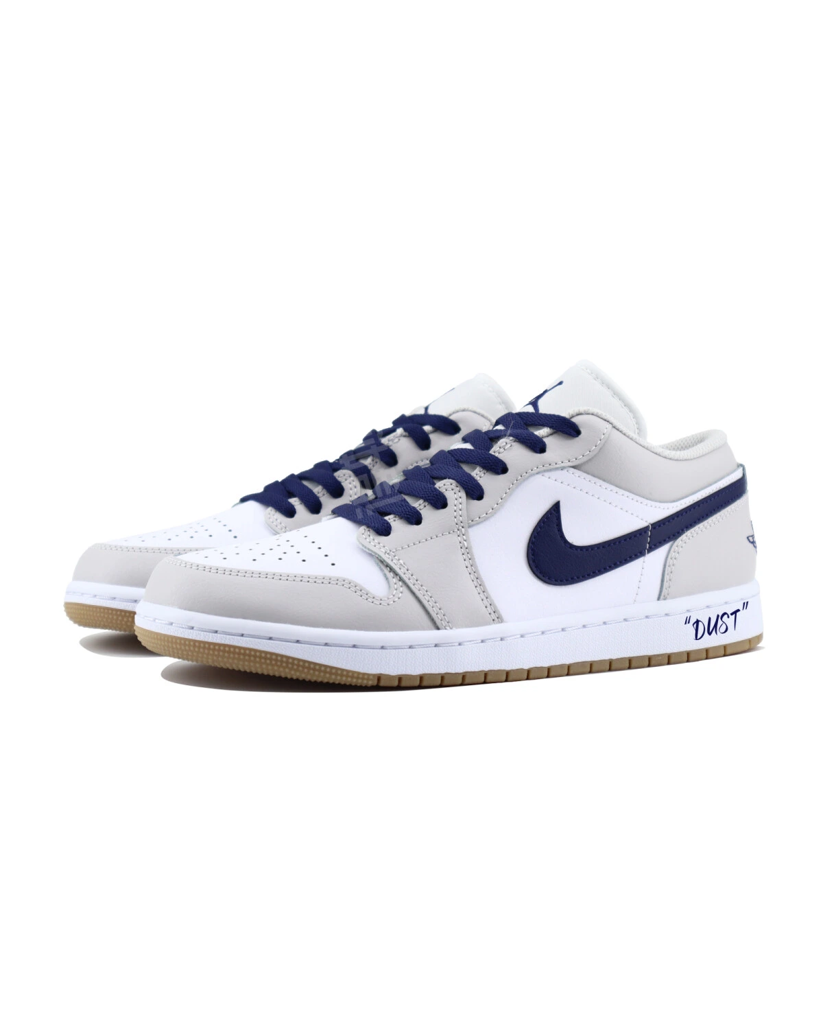 Jordan Air Jordan 1 унисекс кроссовки бело-серые ретро баскетбольные картинка