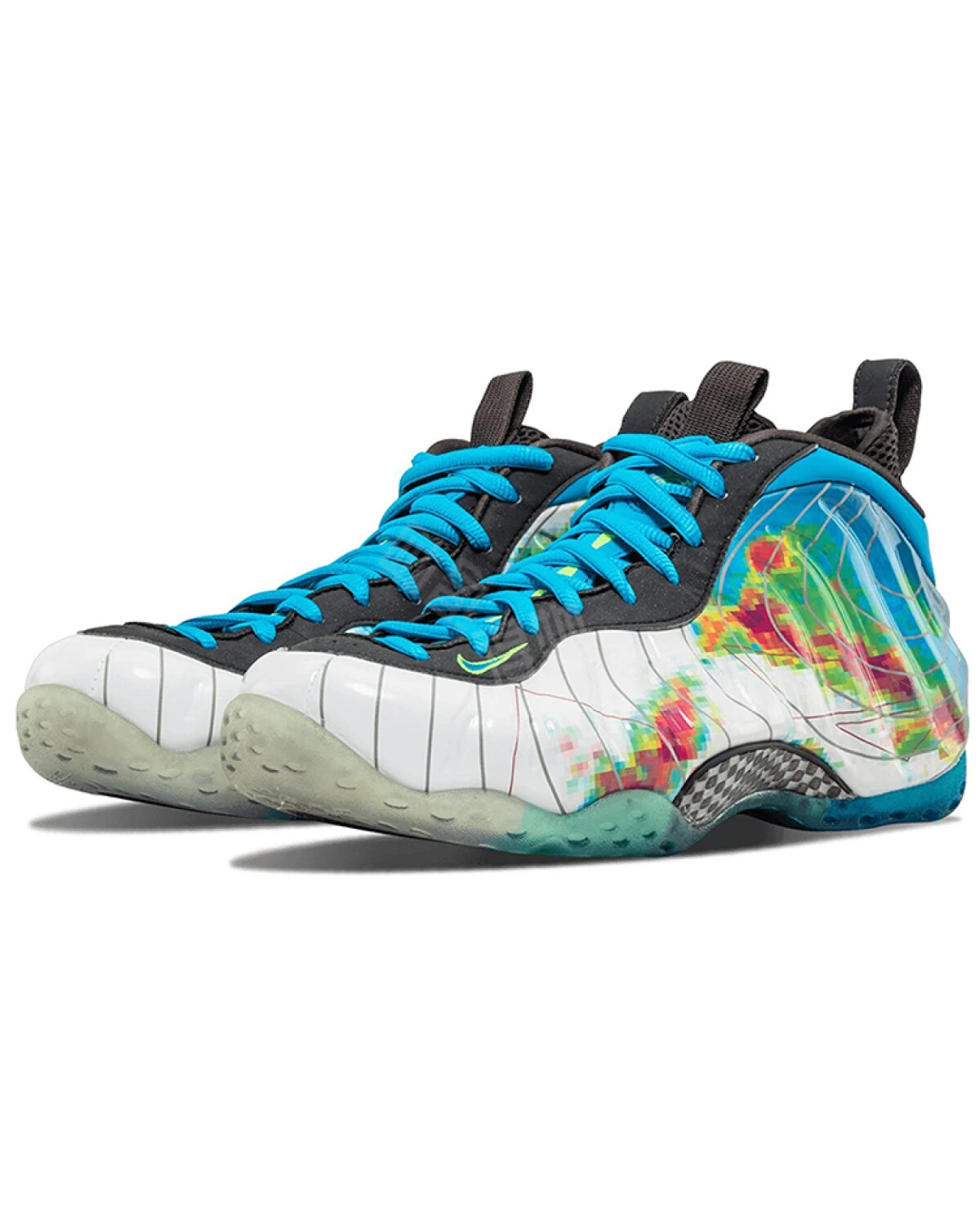 Nike Foamposite One Weatherman мужские баскетбольные кроссовки сине-белые картинка
