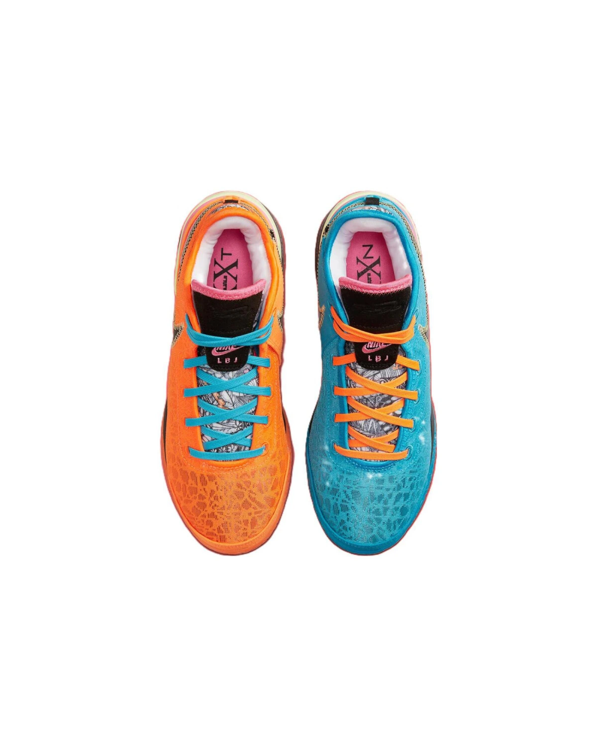 Nike LeBron NXXT Gen унисекс баскетбольные кроссовки сине-оранжевые картинка