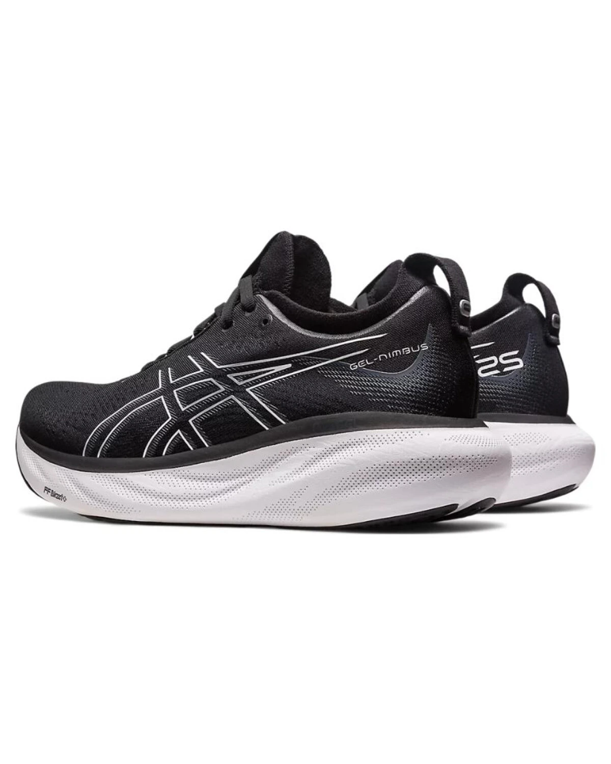 Asics GEL-Nimbus 25 wide женские спортивные кроссовки черно-белые картинка
