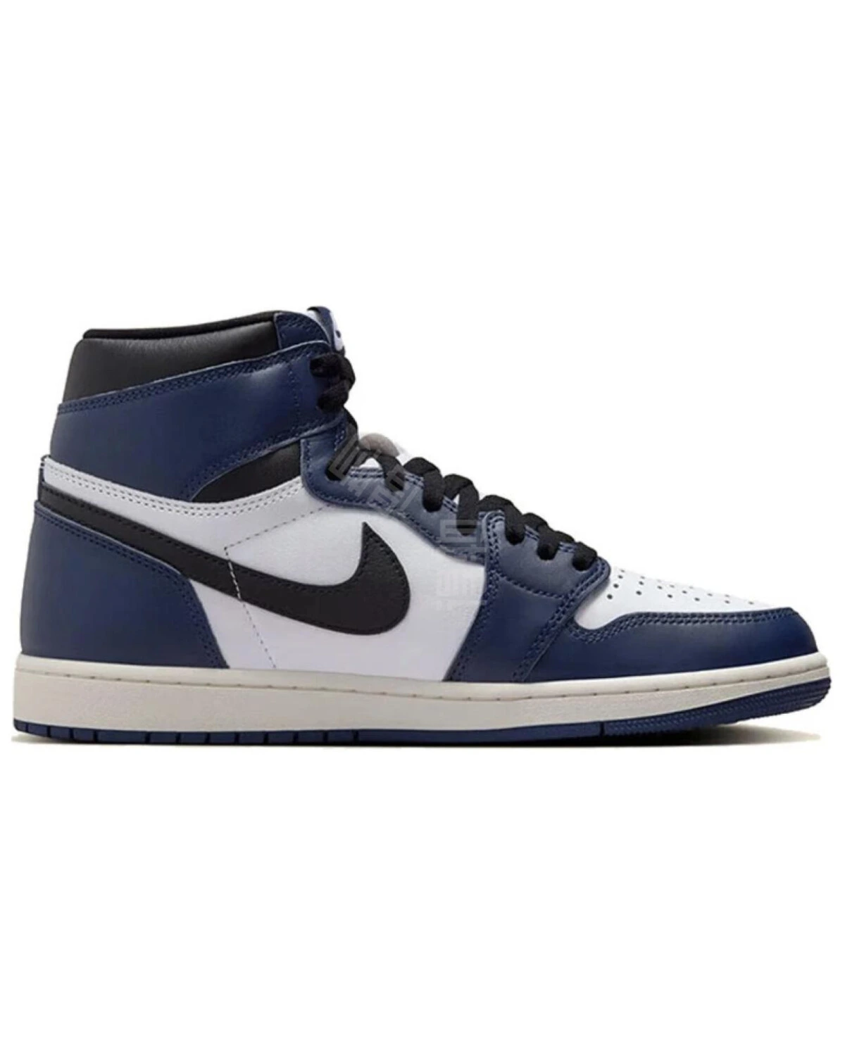 Jordan Air Jordan 1 High OG "Midnight Navy" мужские кроссовки кожаные сине-белые картинка