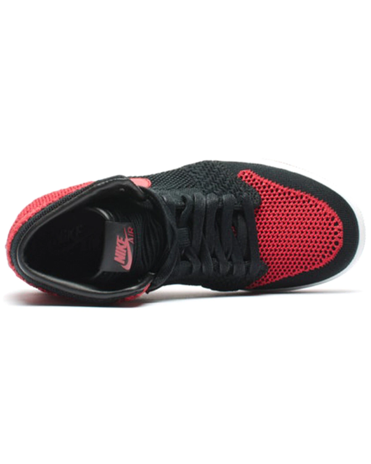 Jordan Air Jordan 1 Red HI Flyknit BG женские высокие кроссовки картинка