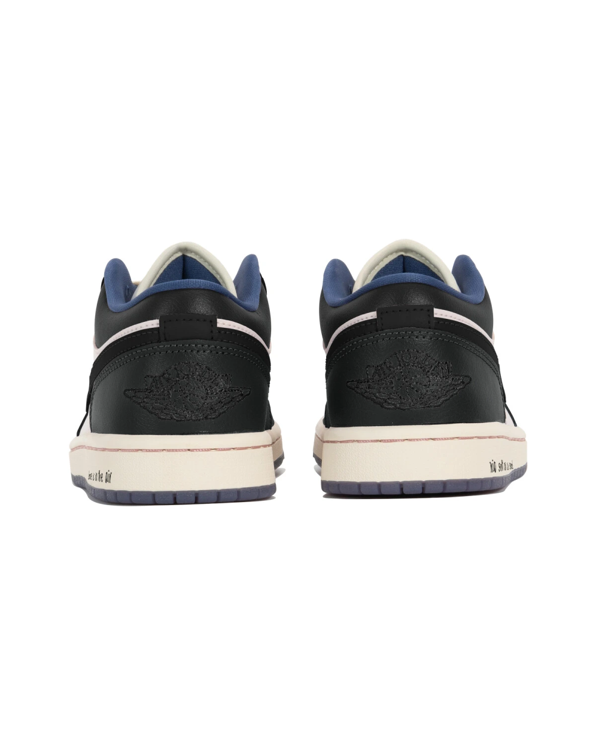 Jordan Air Jordan 1 женские кроссовки черно-розовые легкие и износостойкие картинка