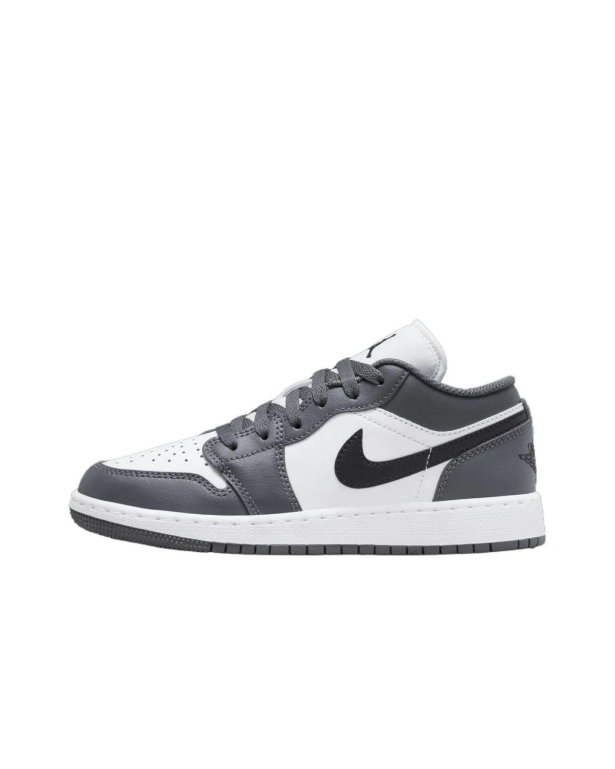 Jordan Air Jordan 1 детские кроссовки бело-серо-черные картинка