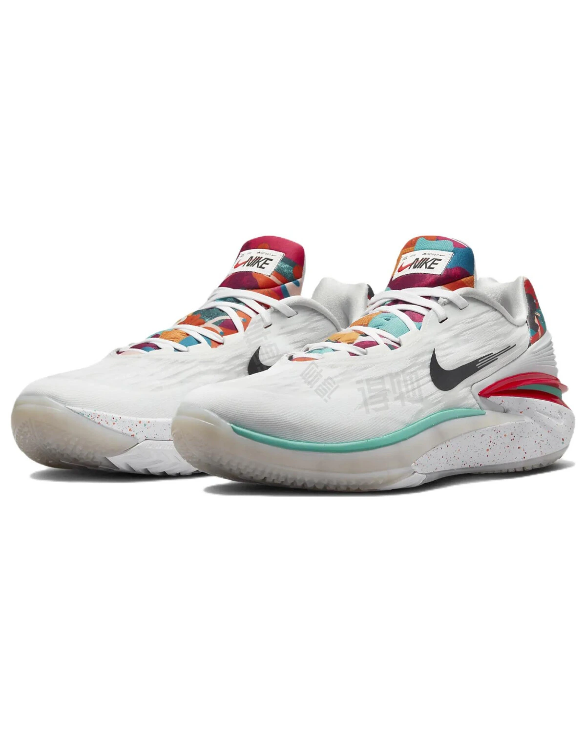 Nike Air Zoom G.T. Cut 2 "Leap High" баскетбольные кроссовки бело-красно-зеленые картинка
