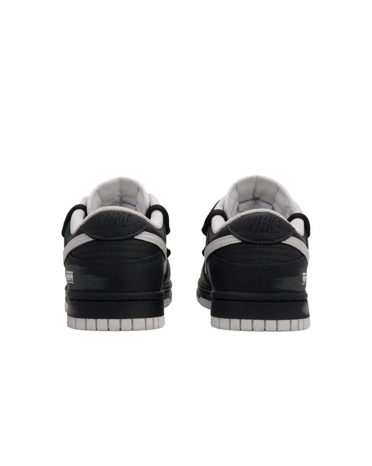 Nike Dunk "Black key" универсальные кеды черно-серые на шнуровке картинка