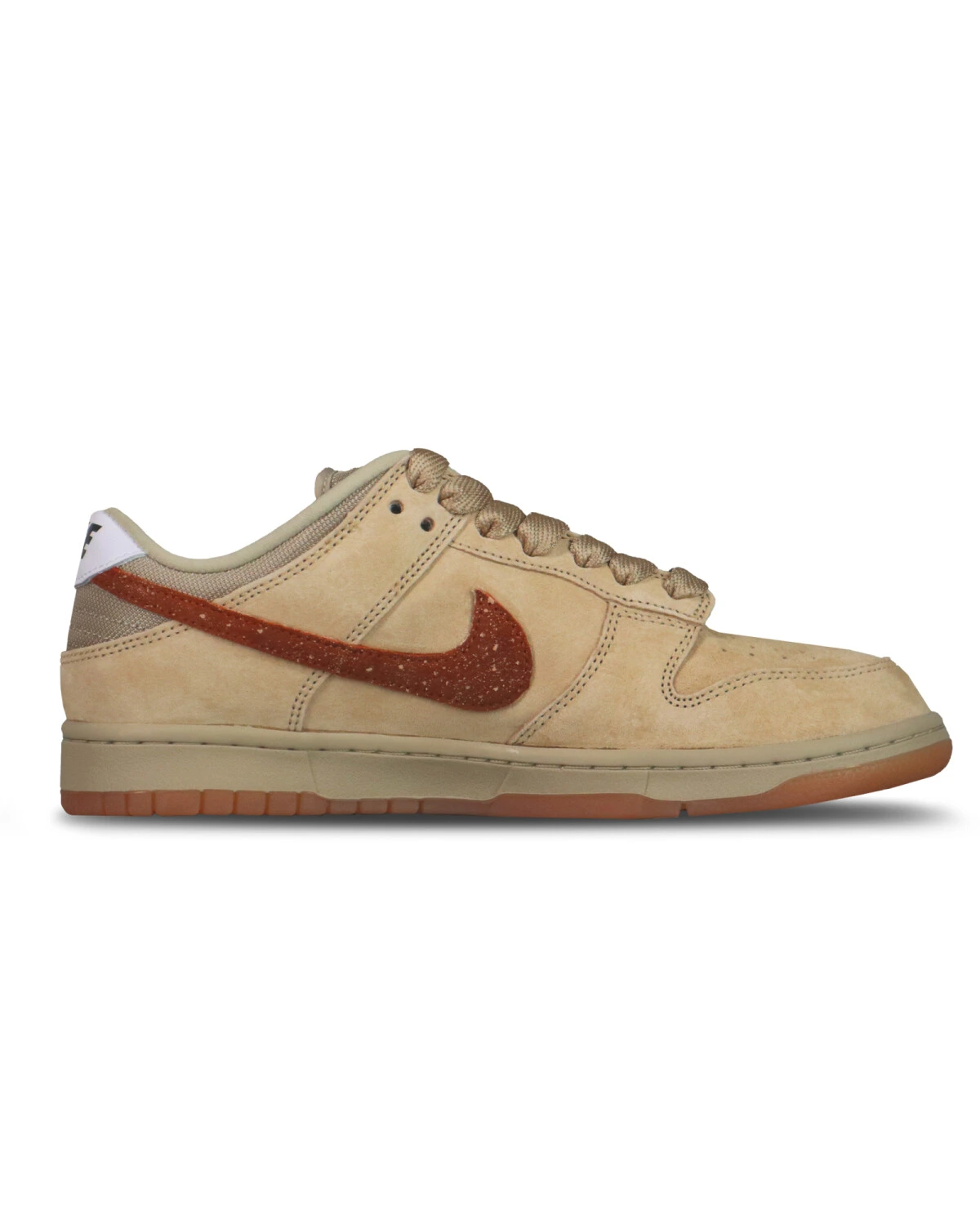 Nike Dunk SB Super unisex кроссовки коричневые с замшевой отделкой картинка