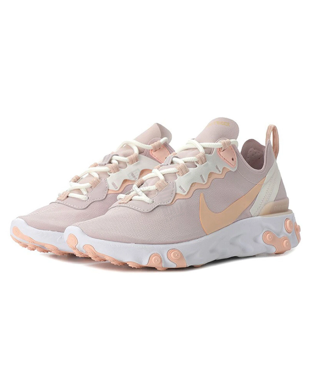 Nike React Element 55 женские спортивные кроссовки с амортизацией и воздухопроницаемостью фиолетовые картинка