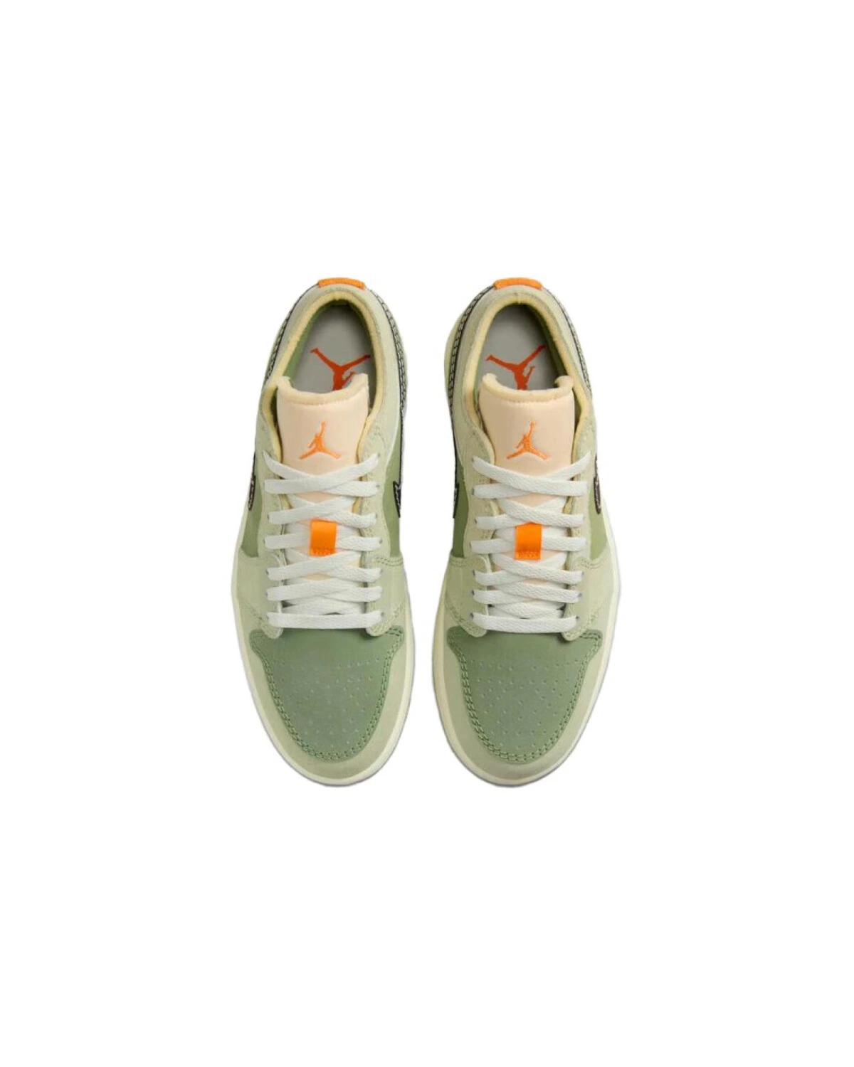 Jordan Air Jordan 1 унисекс кроссовки зеленые кожаные картинка
