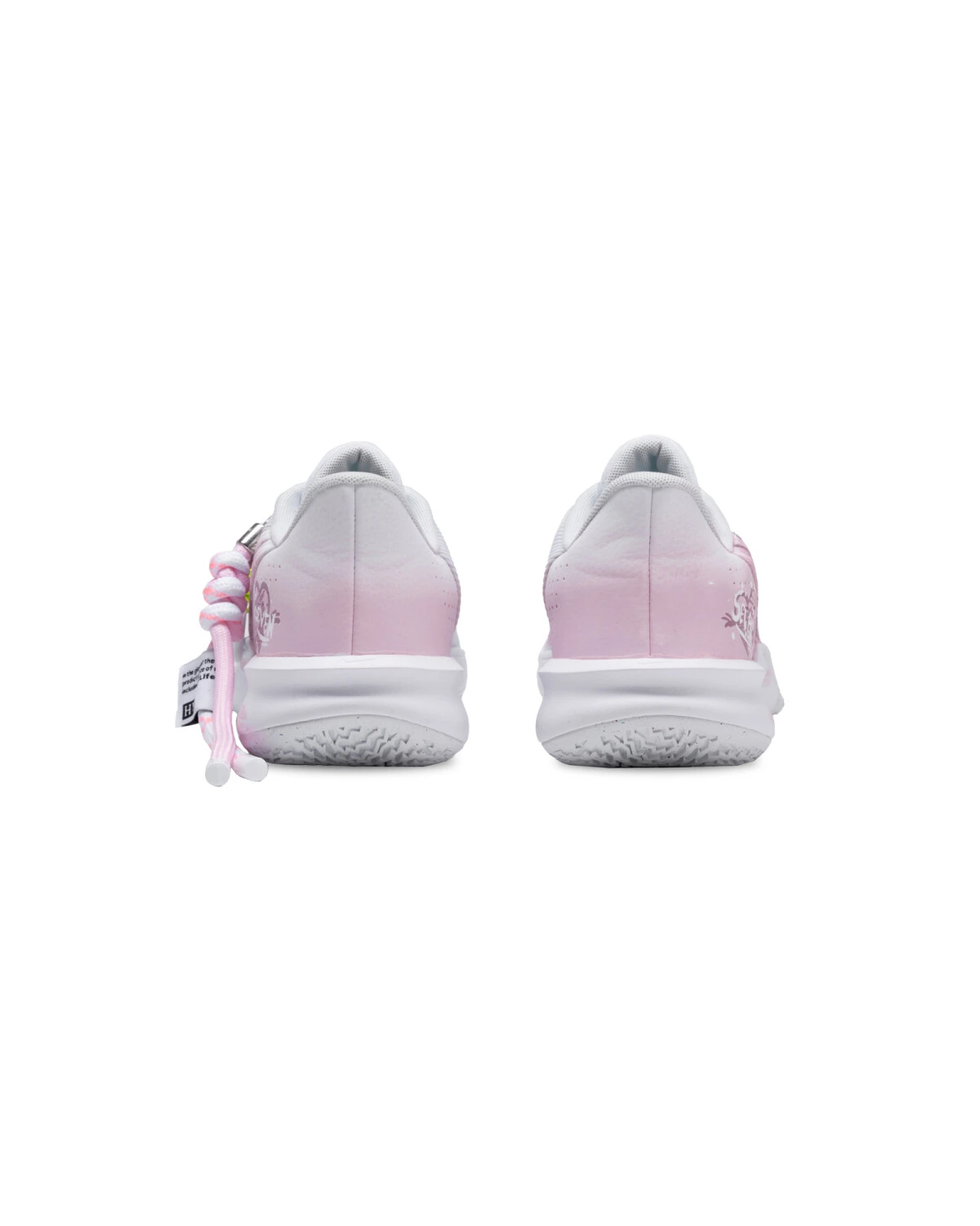 Nike Precision 7 Unisex баскетбольные кроссовки бело-розовые с художественным принтом картинка
