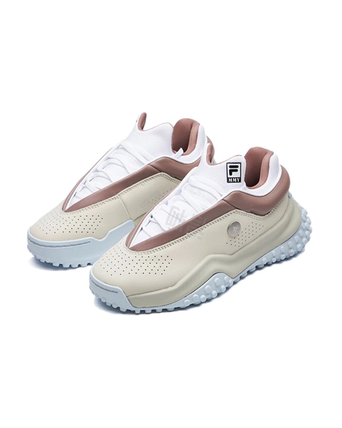 MIHARA YASUHIRO x FILA FM7 женские кроссовки бело-коричневые картинка