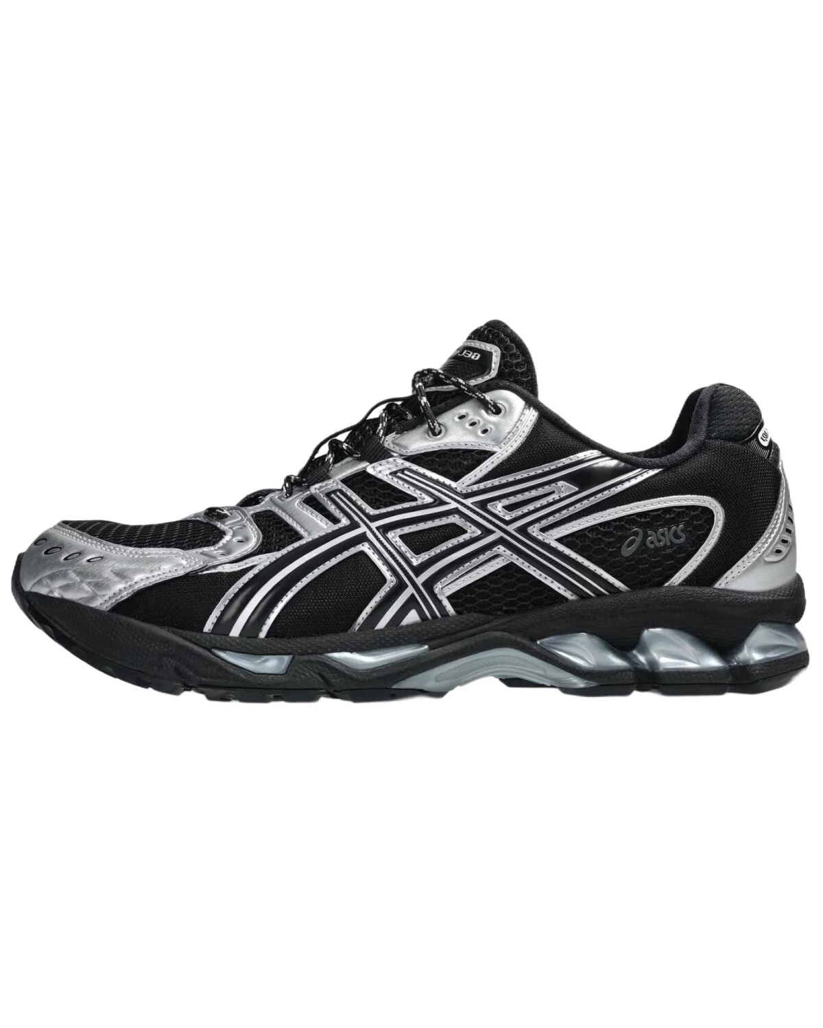 Asics GEL-Nimbus 10.1 “Metallic Pack” унисекс кроссовки черно-серебристые для бега картинка