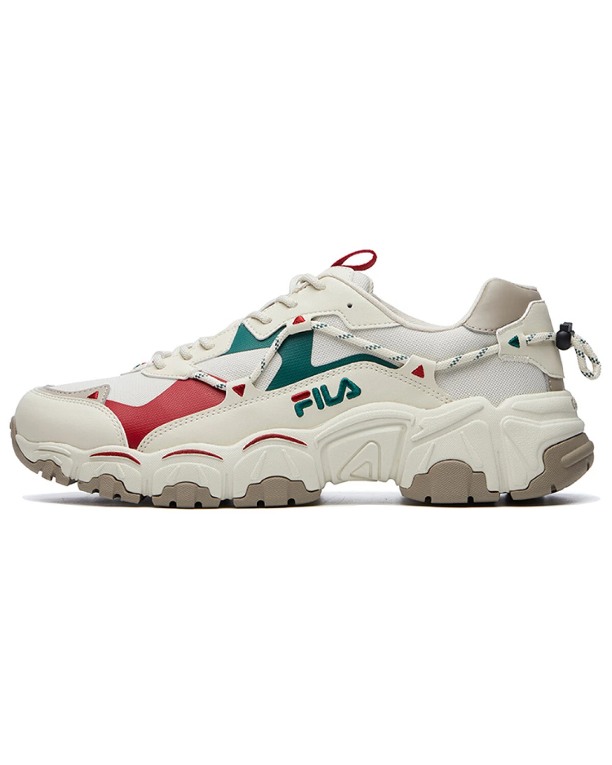 FILA Cat Claw мужские кроссовки тканевые белые с цветными вставками картинка