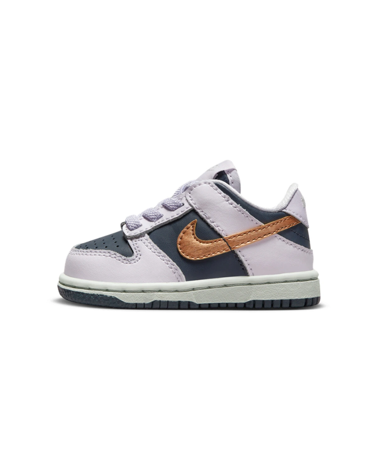 Nike Dunk детские кроссовки фиолетово-синие с антискользящей подошвой картинка