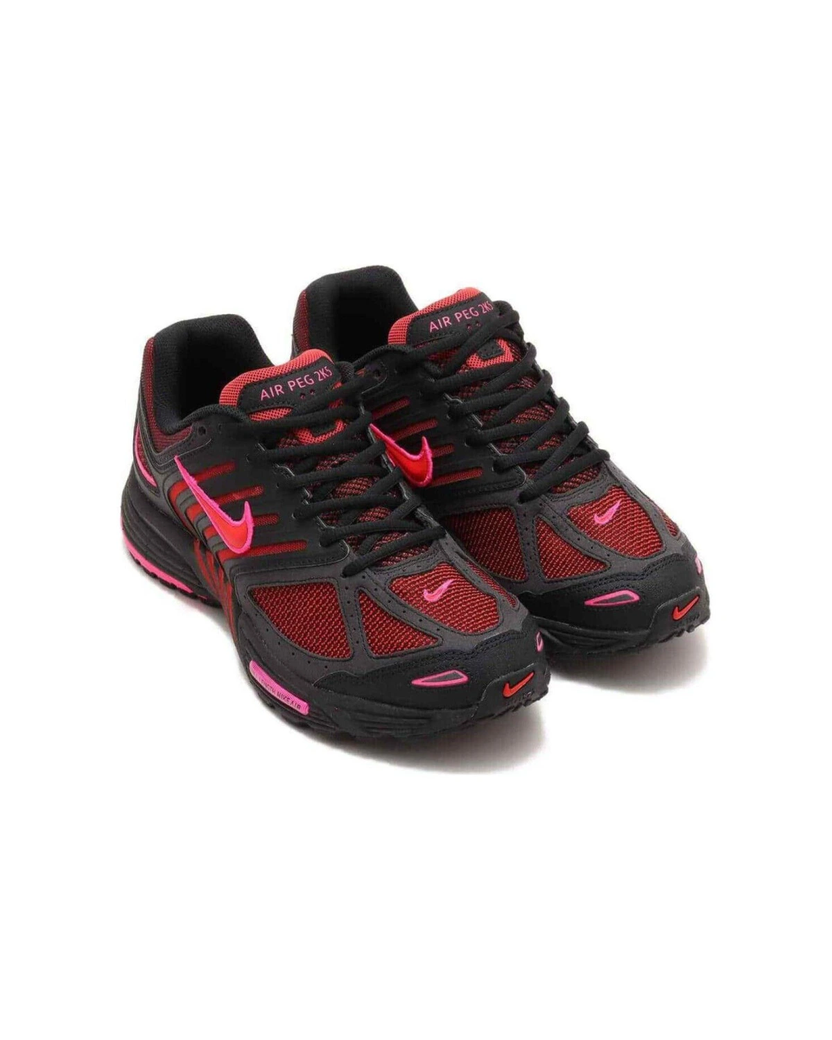 Nike Air Pegasus 2005 унисекс кроссовки черно-красные картинка