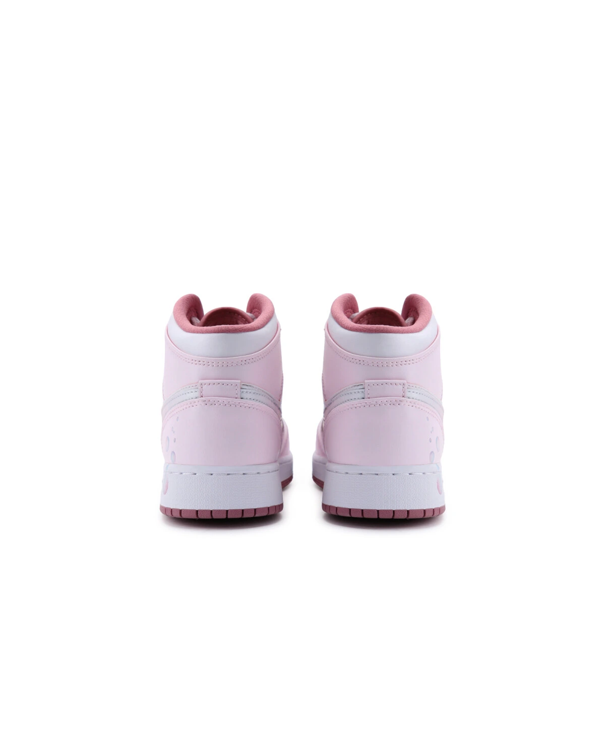 Jordan Air Jordan 1 женские кроссовки розово-белые с амортизацией и противоскользящей подошвой картинка