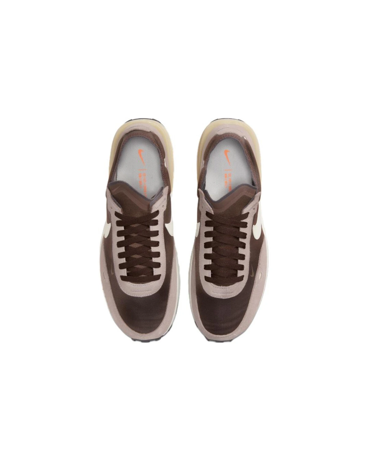 Nike Waffle One мужские повседневные кроссовки из замши и ткани светло-коричневые картинка