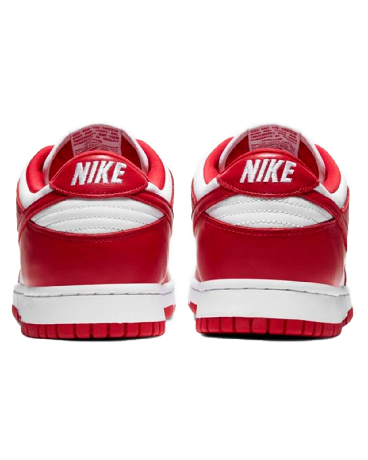 Nike Dunk унисекс кроссовки для скейтбординга бело-красные картинка