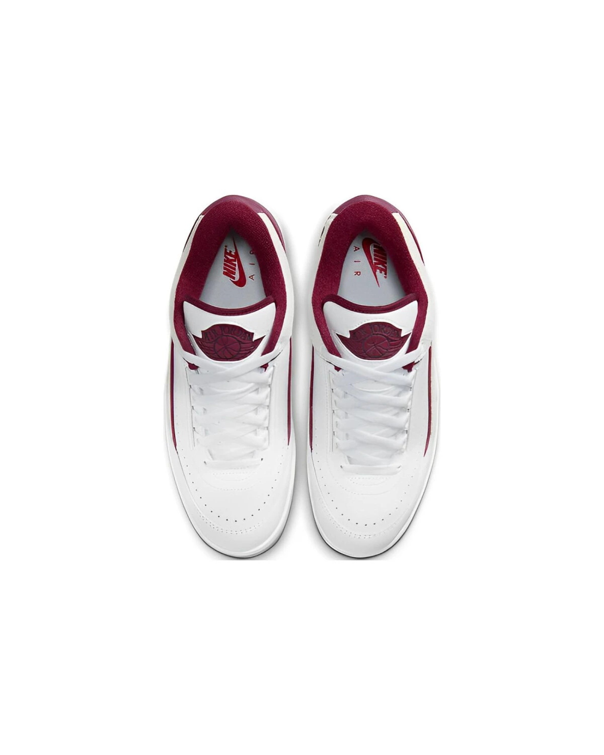 Jordan Air Jordan 2 Cherrywood мужские кроссовки из натуральной кожи белые с красным картинка