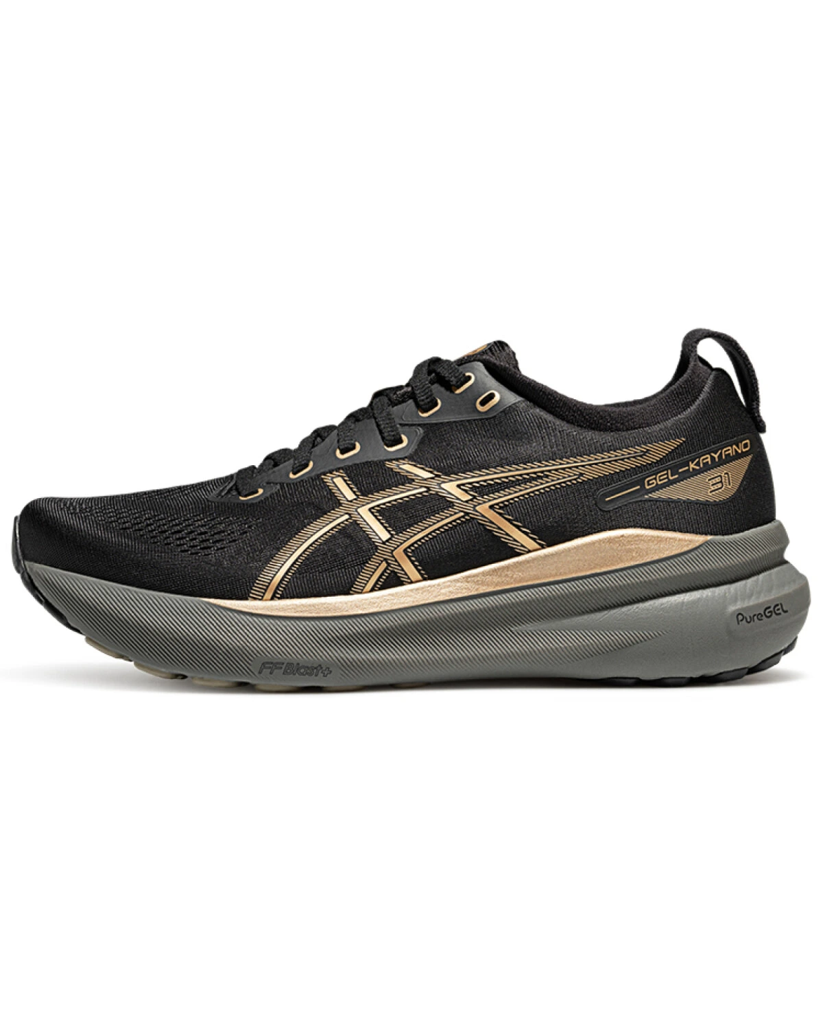 Asics Gel-Kayano 31 мужские спортивные кроссовки черно-желтые картинка
