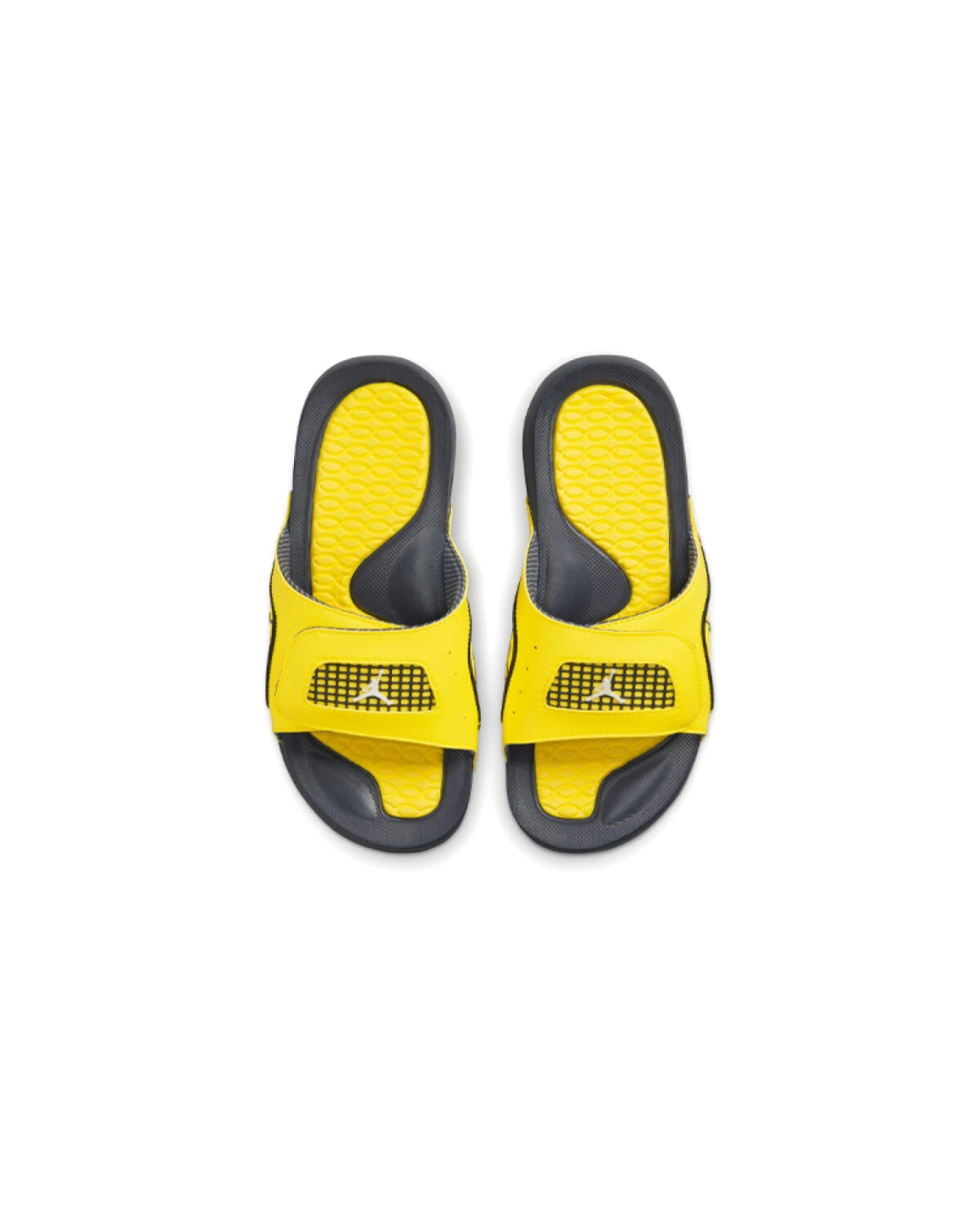 Jordan Hydro 4 Slip-Ons женские шлепанцы жёлто-чёрные картинка