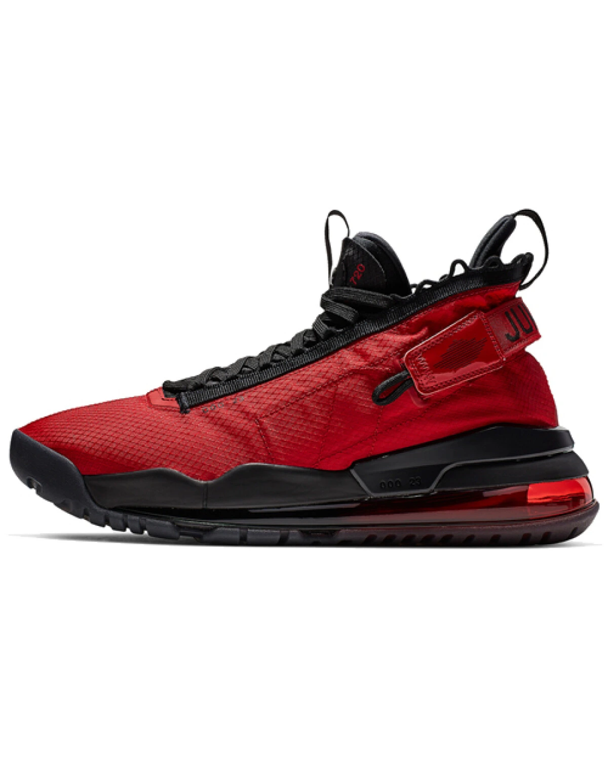 Jordan Proto-Max 720 мужские высокие кроссовки красно-чёрные противоскользящие картинка