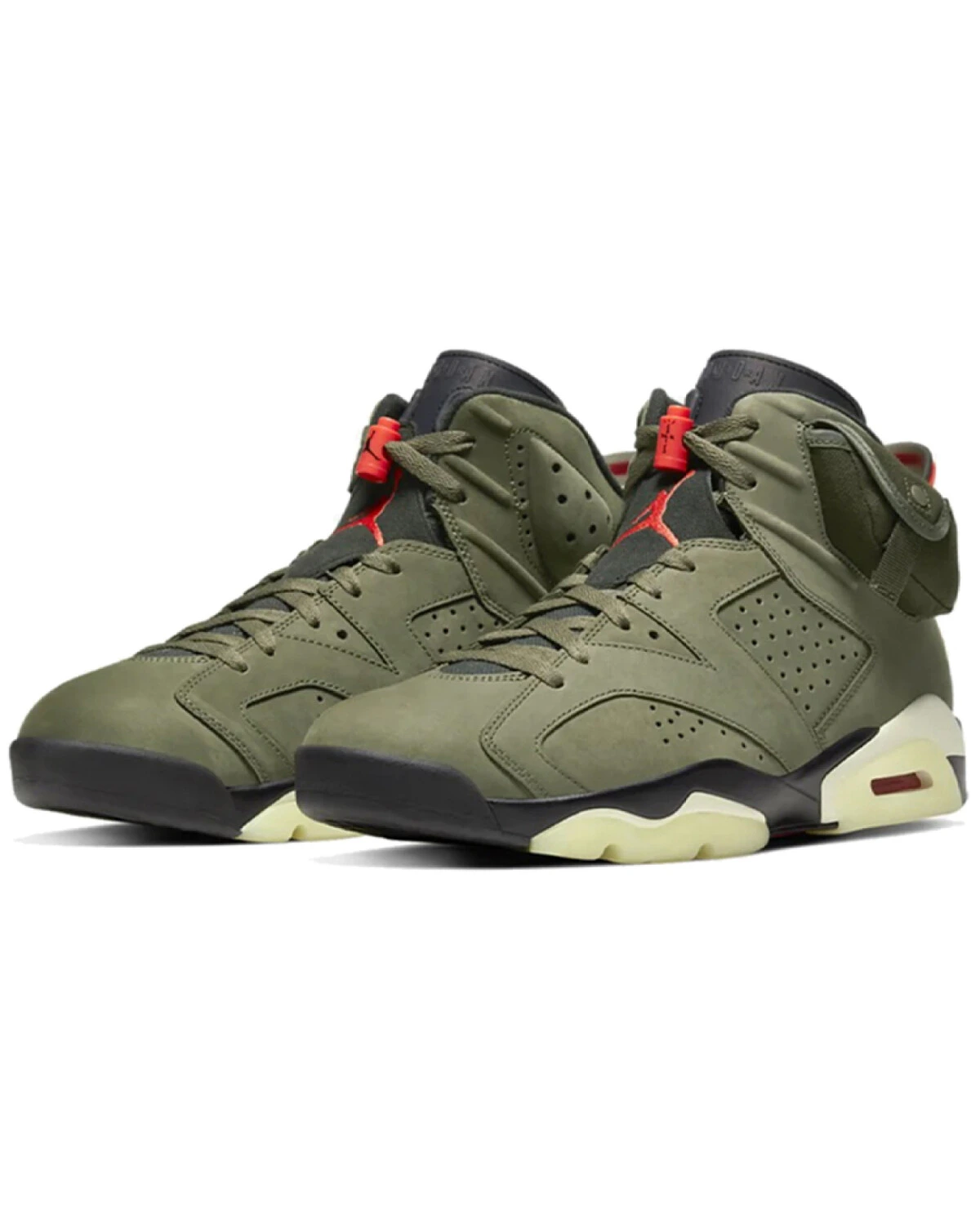 Jordan Air Jordan 6 Mid унисекс кроссовки оливково-зеленые кожаные картинка