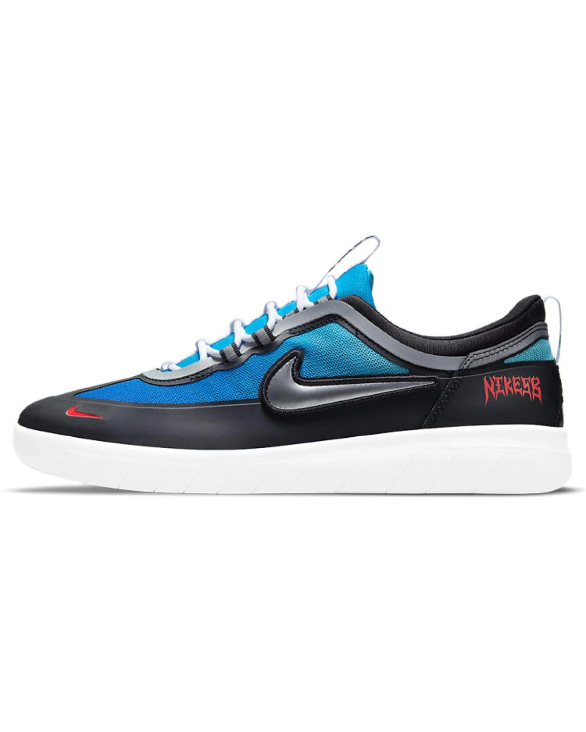 Nike Nyjah Free 2 унисекс кроссовки черно-синие с 3M-рефлективными элементами картинка