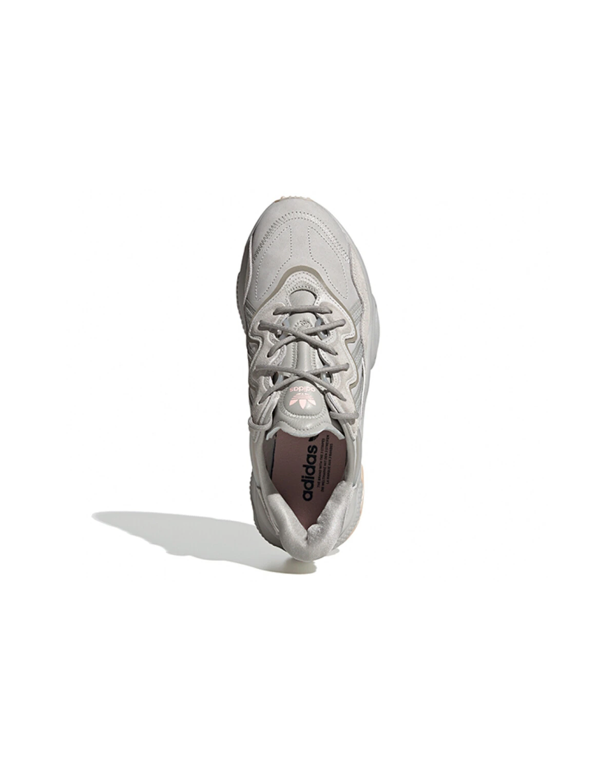 Adidas Originals Ozweego унисекс кроссовки противоскользящие серо-розовые картинка