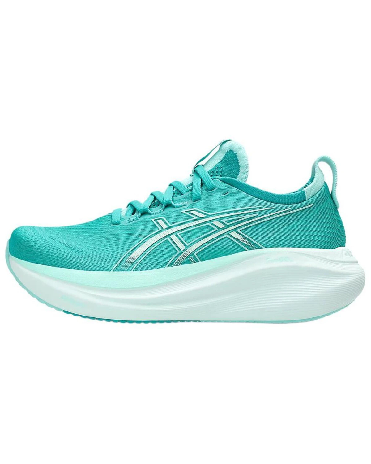 Asics GEL-NIMBUS 27 женские спортивные кроссовки бирюзовые картинка