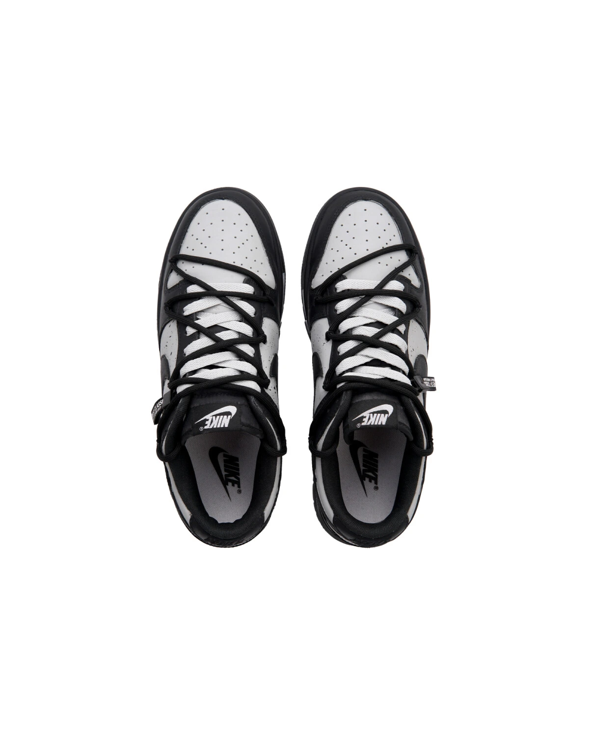 Nike Dunk женские кроссовки черно-серые уличные картинка