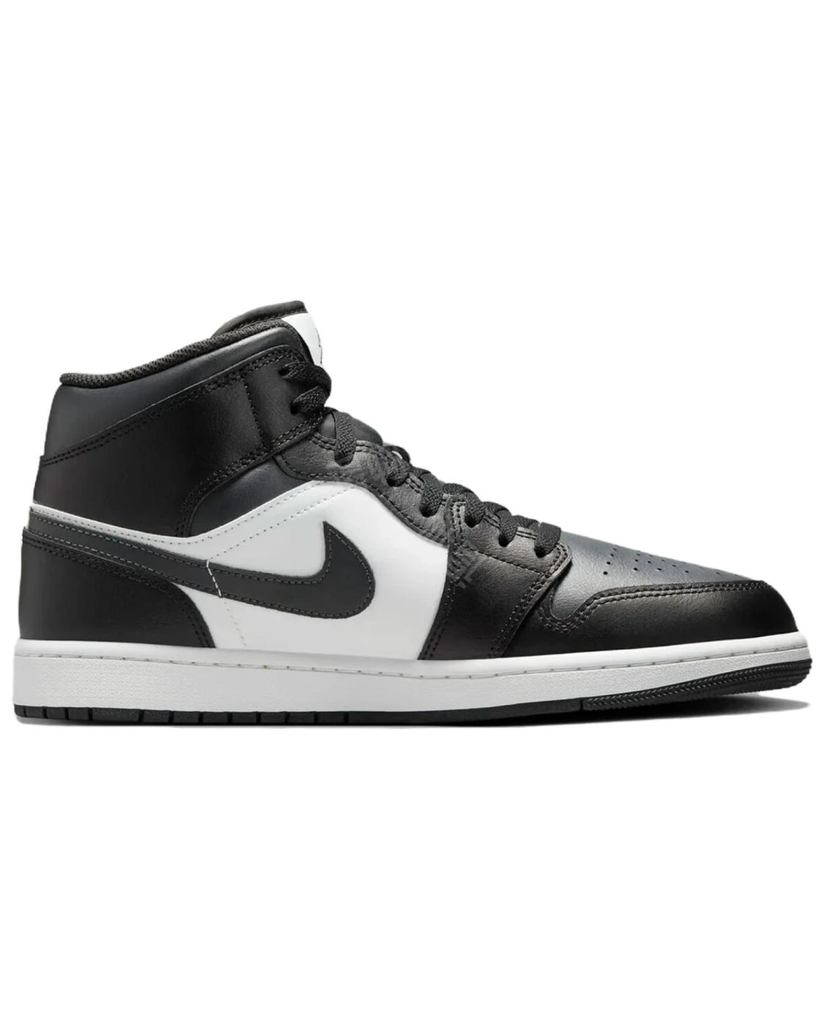 Jordan Air Jordan 1 Mid “Off Noir Toe” унисекс кроссовки черно-белые картинка