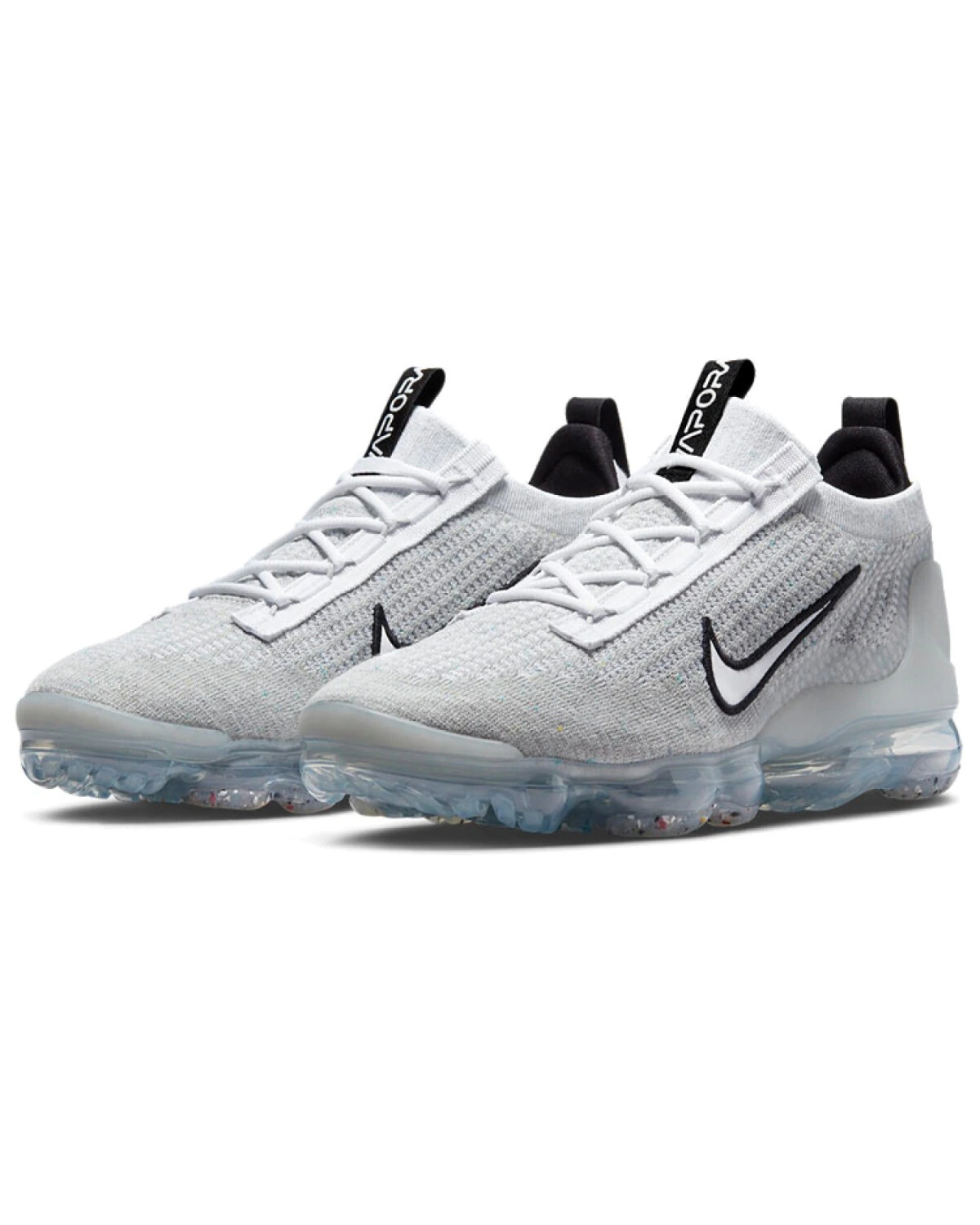 Nike VaporMax 2021 унисекс кроссовки текстильные белые с амортизацией картинка