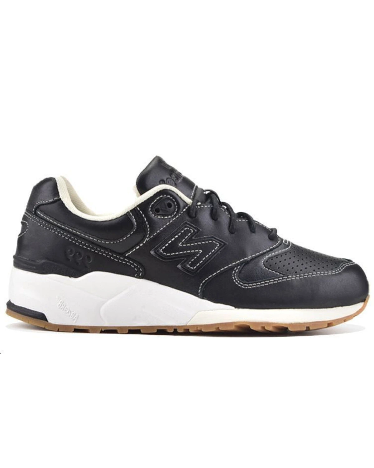 New Balance 999 unisex кроссовки из искусственной кожи черные картинка