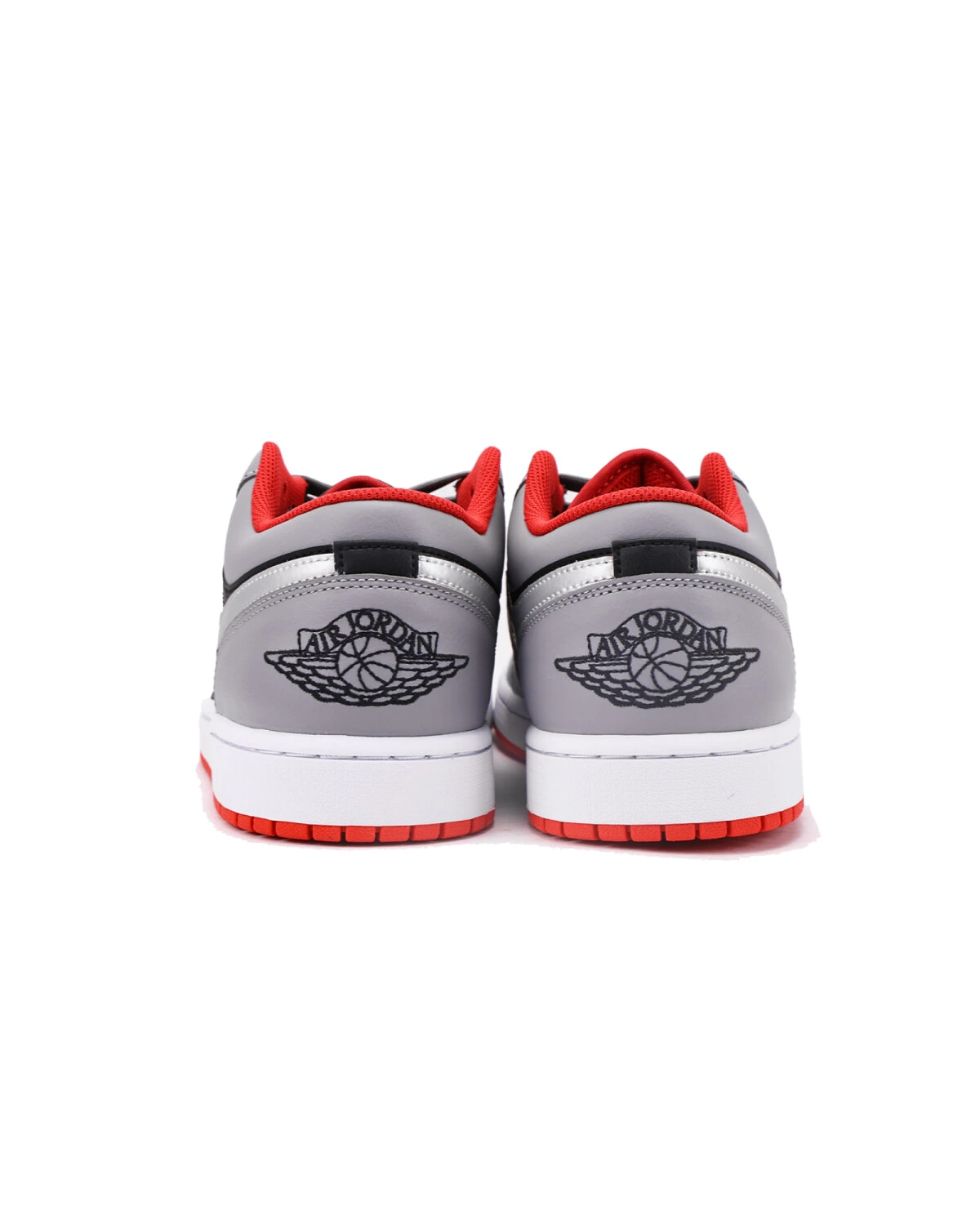 Jordan Air Jordan 1 мужские спортивные кроссовки из натуральной кожи черно-серо-красные картинка