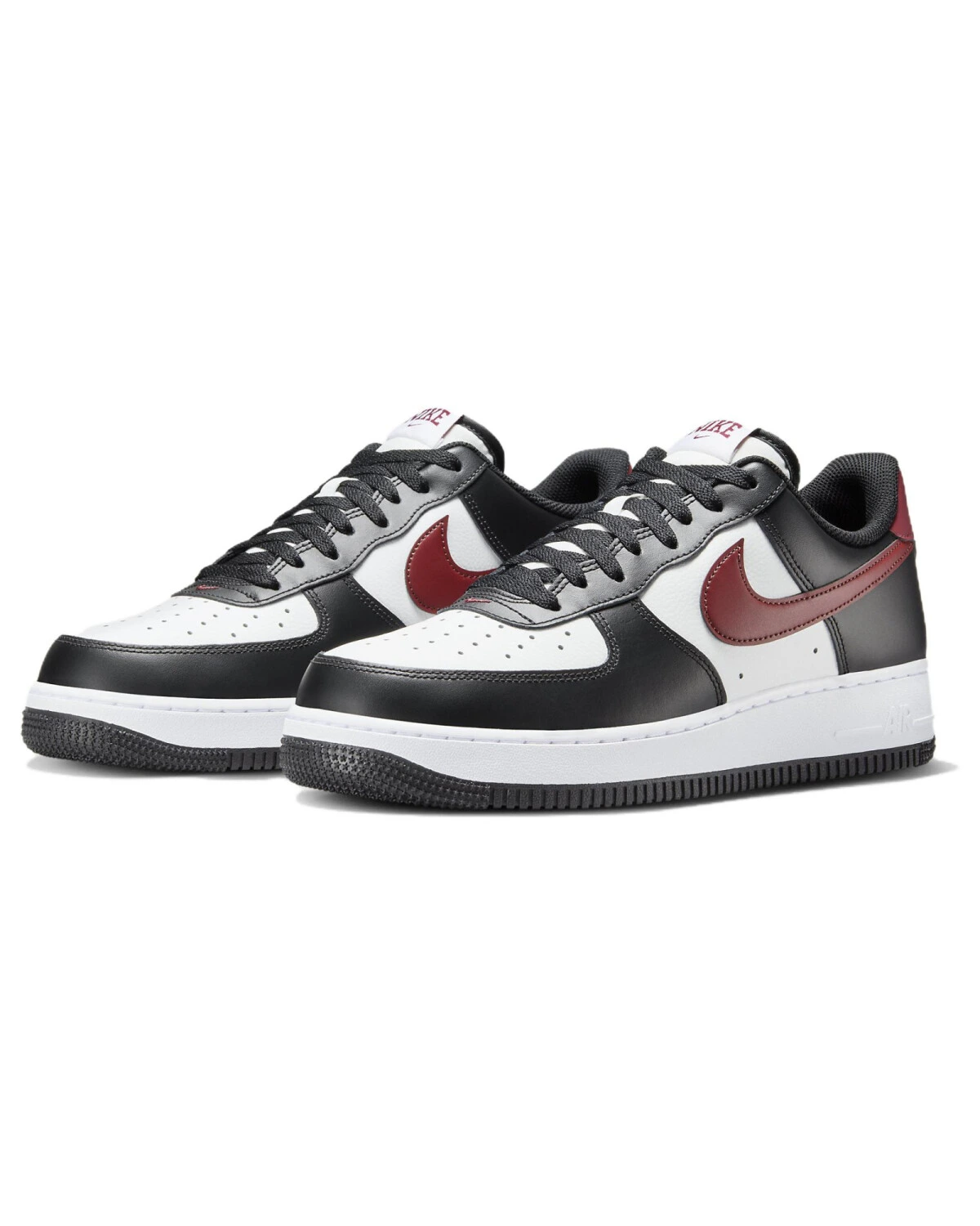 Nike Air Force 1 детские кроссовки черно-белые картинка