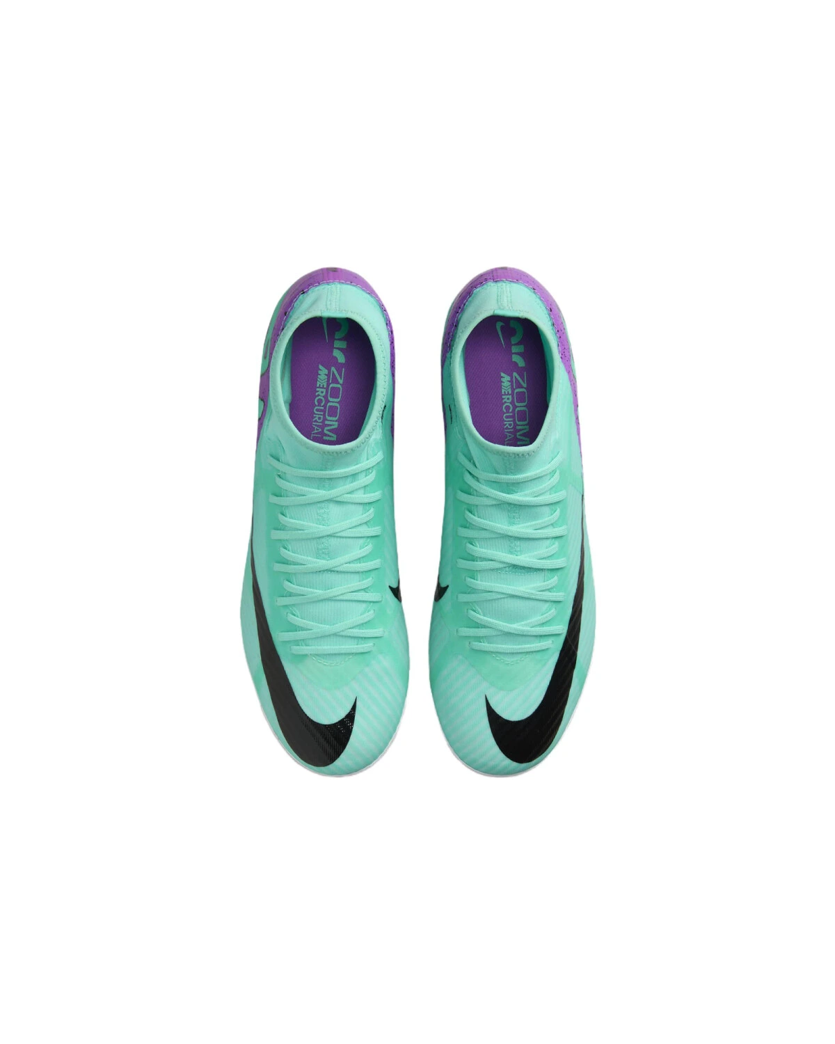 Nike Mercurial Superfly 9 унисекс футбольные бутсы высокие зеленые картинка