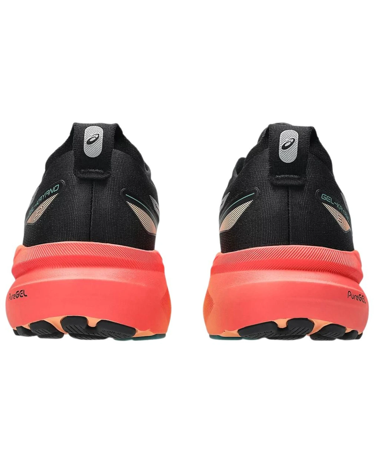 Asics Gel-Kayano 31 мужские кроссовки для бега черно-оранжевые картинка