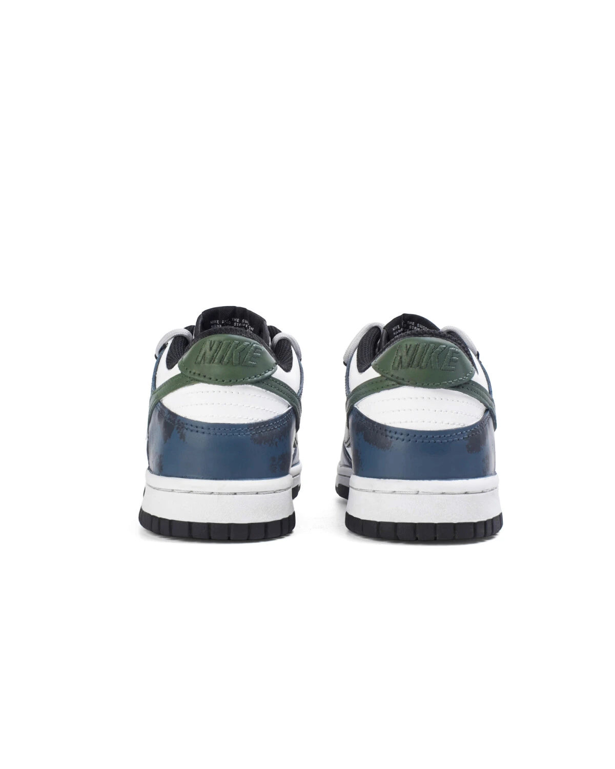 Nike Dunk Black детские кроссовки из натуральной кожи синие картинка