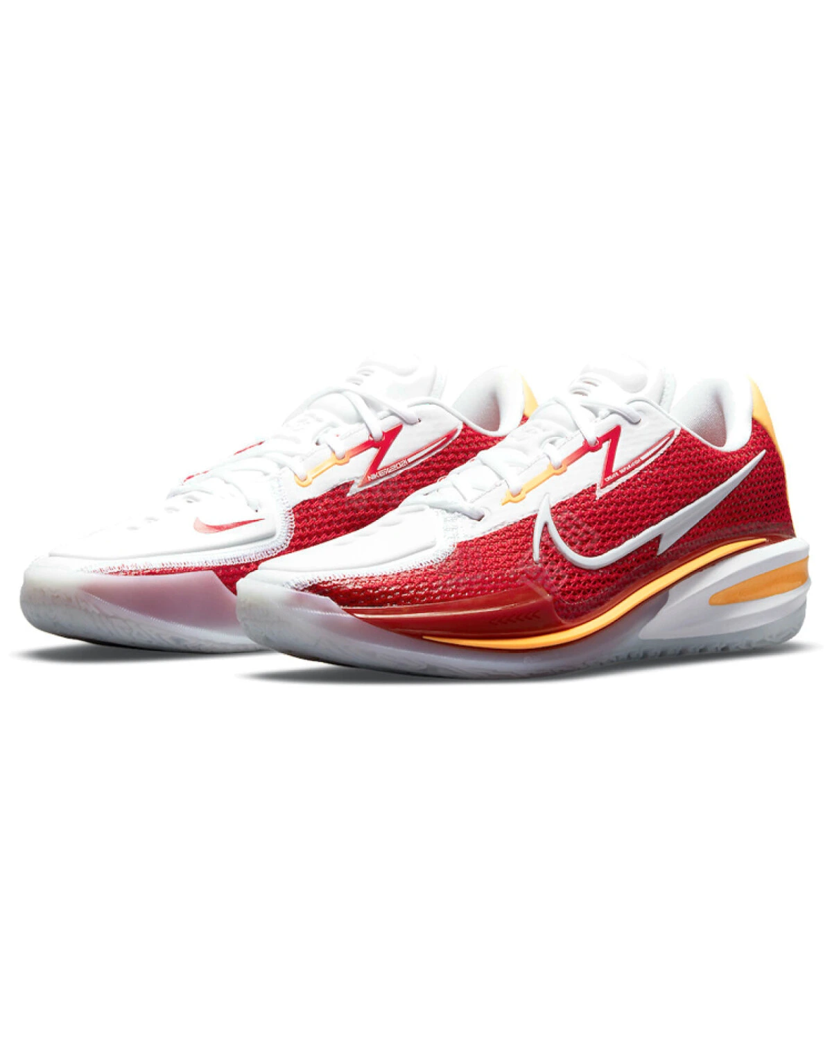 Nike Air Zoom G.T. Cut 1 унисекс баскетбольные кроссовки бело-красные картинка