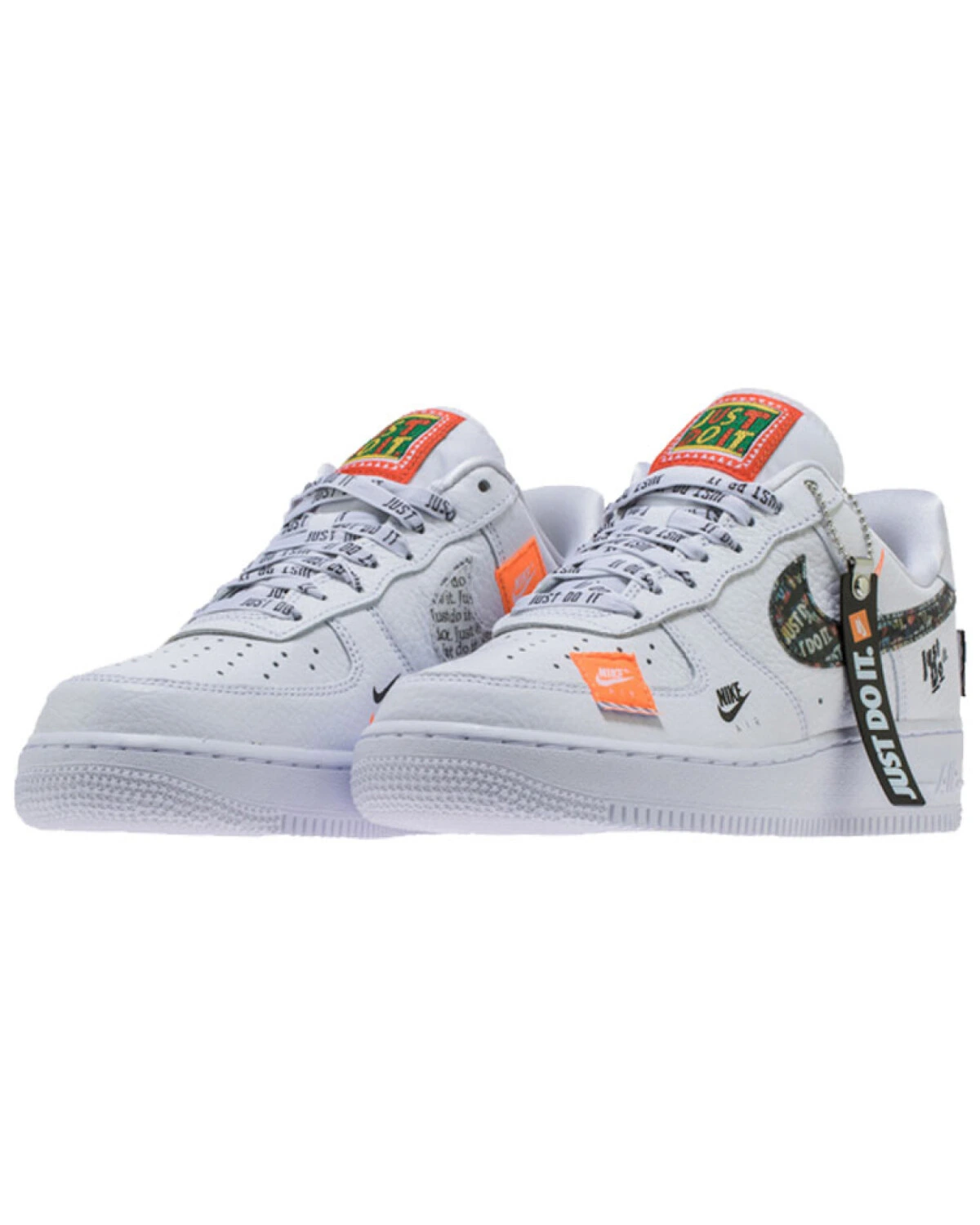 Nike Air Force 1 unisex кроссовки белые на шнуровке из синтетики картинка